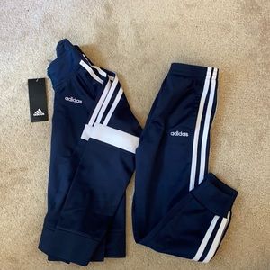 5T blue adidas track suit
